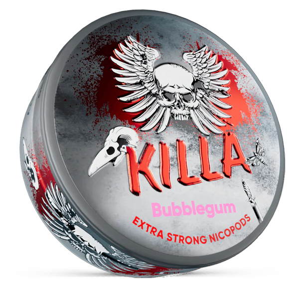 Killa Bubblegum 16mg Nicotine Pouches – Wholesale & Bulk Supply