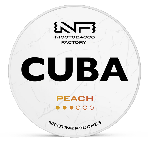 CUBA Peach 10.4mg Nicotine Pouches – Wholesale & Bulk Supply