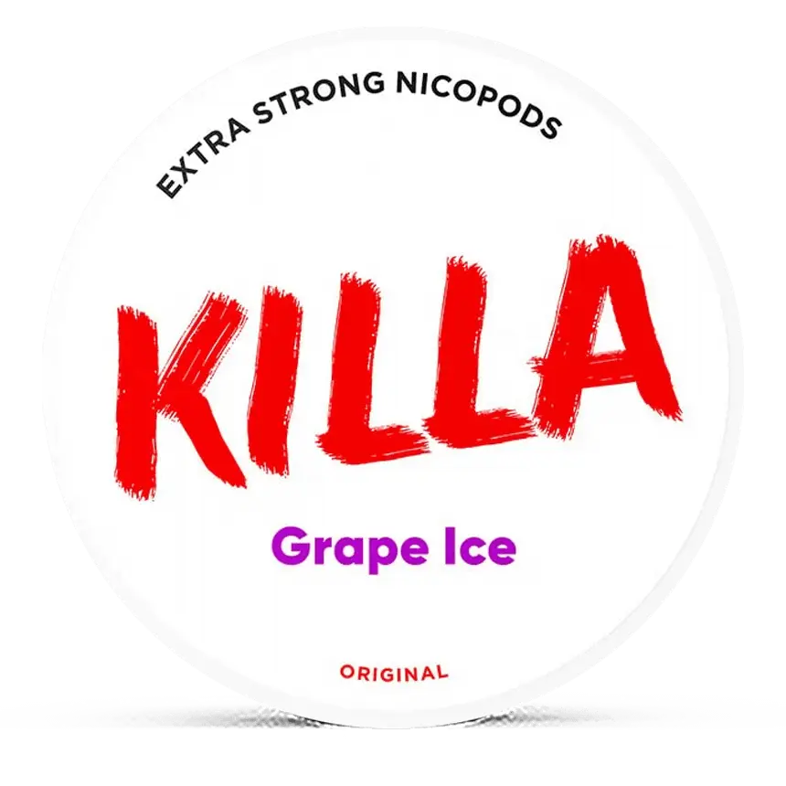 Killa Grape Ice 16mg Nicotine Pouches – Wholesale & Bulk Supply