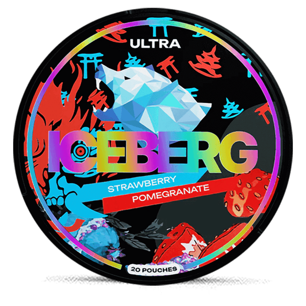 Iceberg Strawberry Pomegranate 30mg Nicotine Pouches – Wholesale & Bulk Supply