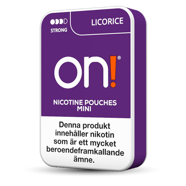 ON! Licorice Nicotine Pouches – Wholesale & Bulk Supply