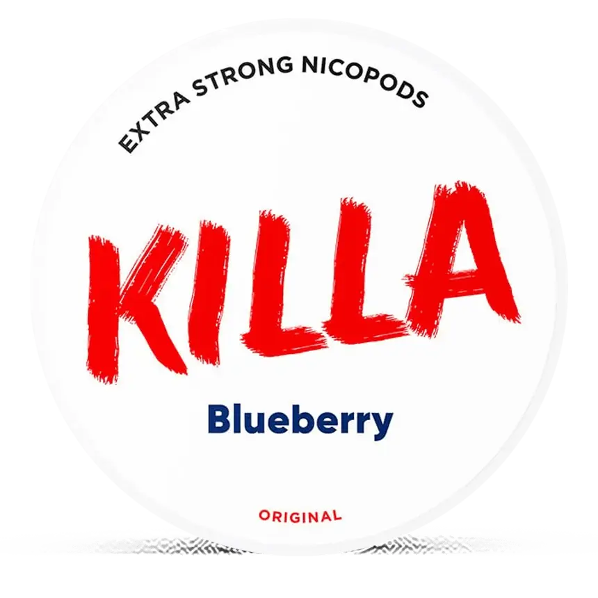 Killa Blueberry 16mg Nicotine Pouches – Wholesale & Bulk Supply