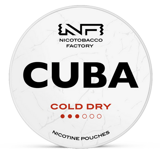 CUBA Cold Dry 10.4mg Nicotine Pouches – Wholesale & Bulk Supply