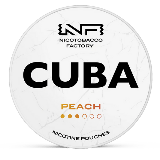 CUBA Peach 10.4mg Nicotine Pouches – Wholesale & Bulk Supply