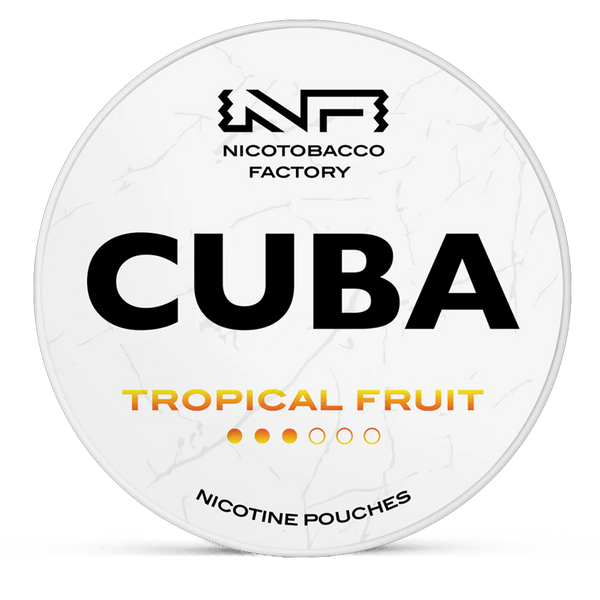CUBA Tropical Fruit 10.4mg Nicotine Pouches – Wholesale & Bulk Supply