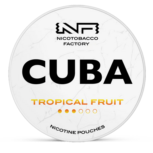 CUBA Tropical Fruit 10.4mg Nicotine Pouches – Wholesale & Bulk Supply