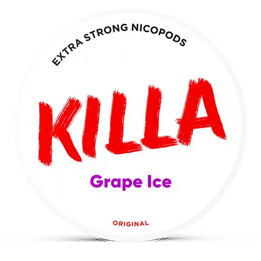 Killa Grape Ice 16mg Nicotine Pouches – Wholesale & Bulk Supply
