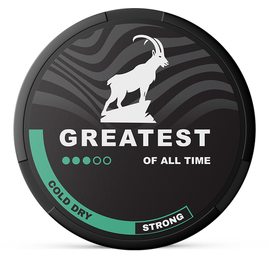 GREATEST Greatest Cold Dry Strong 8mg Nicotine Pouches – Wholesale & Bulk Supply