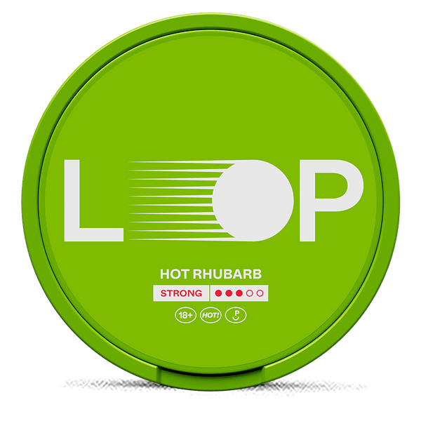 LOOP Rhubarb 9.4mg Nicotine Pouches – Wholesale & Bulk Supply